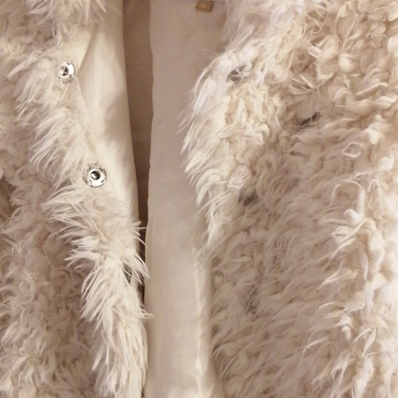 Girls Hoodie Faux Fur Sweater size 6 - Picture 3 of 6